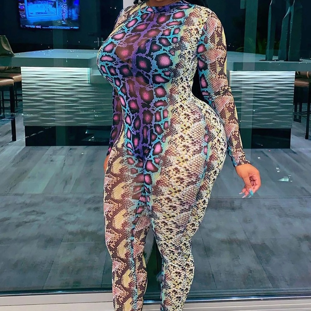 Sassy Snake print jumpsuit